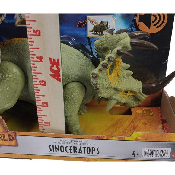 NEW Jurassic World Dominion Roar Strikers Sinoceratops Dinosaur Figure Roars - Picture 9 of 9